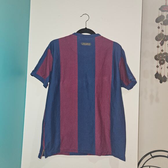 Coolligan “Blaugrana” Retro Football Shirt – Barcelona Tribute – Size L - Picture 2 of 7